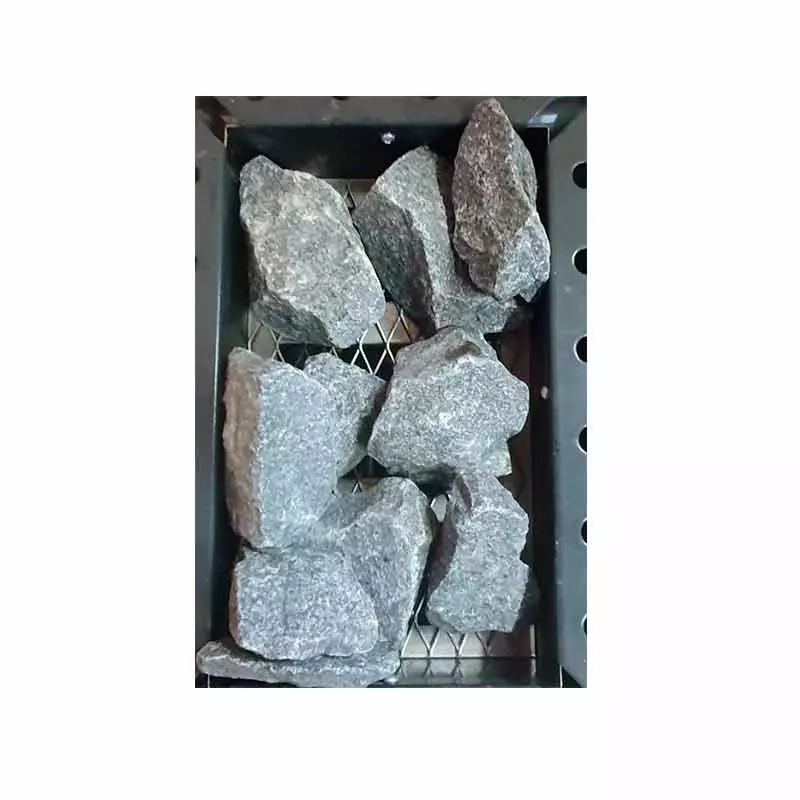 Carga de piedras para calefactor