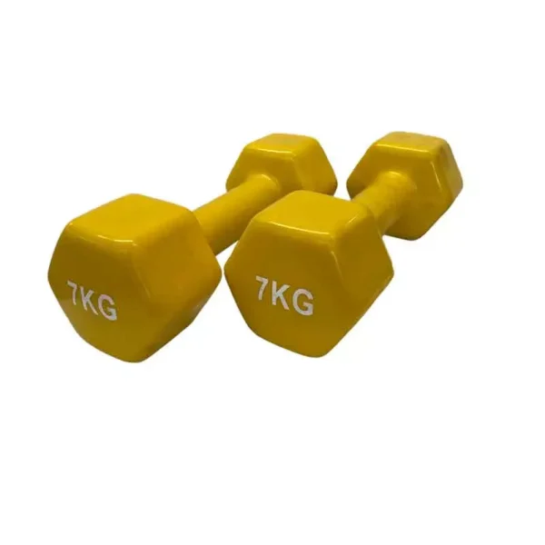Mancuernas vinilo 7 kg