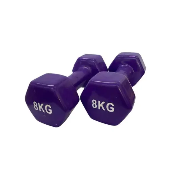 Mancuernas vinilo 8 kg