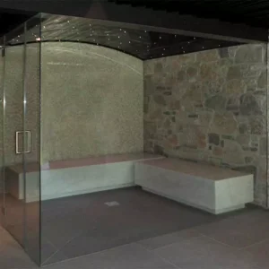 Baño de vapor de obra