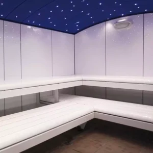 Baño de vapor acrÍlico con cielo estrellado