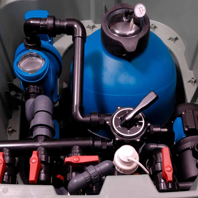 Bombas y filtración para piscinas privadas