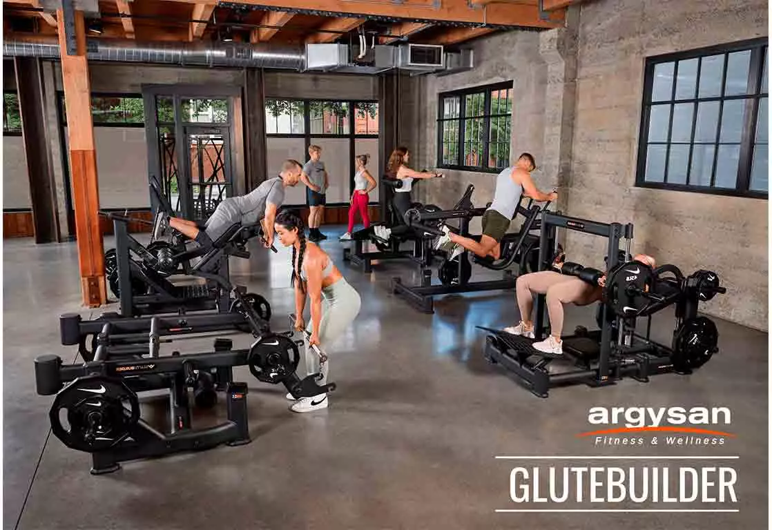 Catálogo de máquinas de carga guiada para entrenamiento de glúteos