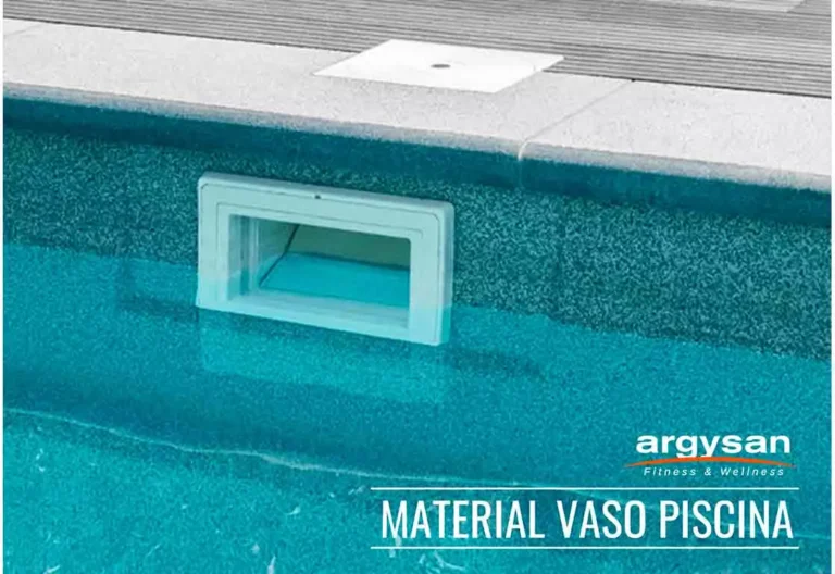 Catálogo de material para el vaso de la piscina
