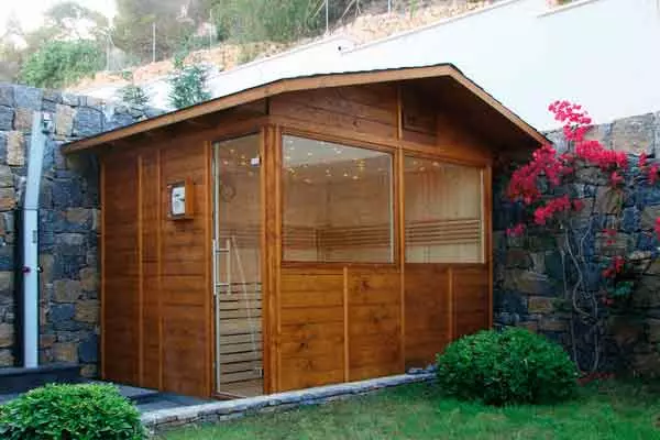 SAUNA SECA O DE INFRARROJOS 2 Instalación de sauna seca en exterior