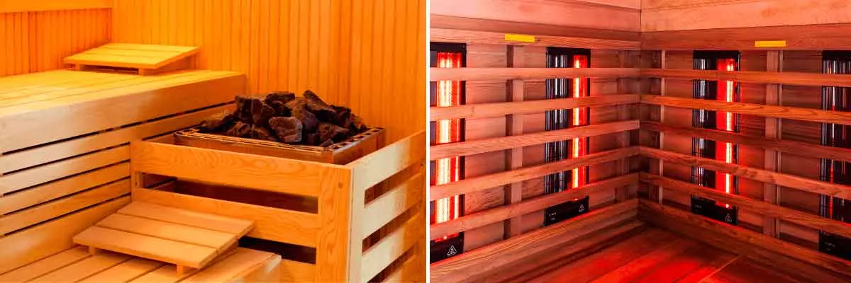 SAUNA SECA O DE INFRARROJOS 3 Infrarrojos para sauna